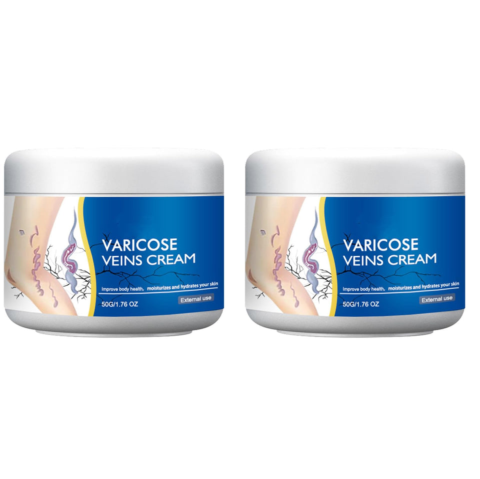 Wanban front packaging showing two cream tubes and calming design for leg care