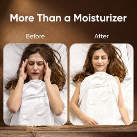 Wanciment magnesium butter being applied to legs for targeted nighttime relief