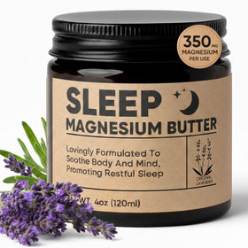 Wanciment magnesium butter front jar showing product packaging and sleep support