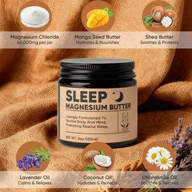 Wanciment magnesium butter with shea and mango butters highlighting deep hydration