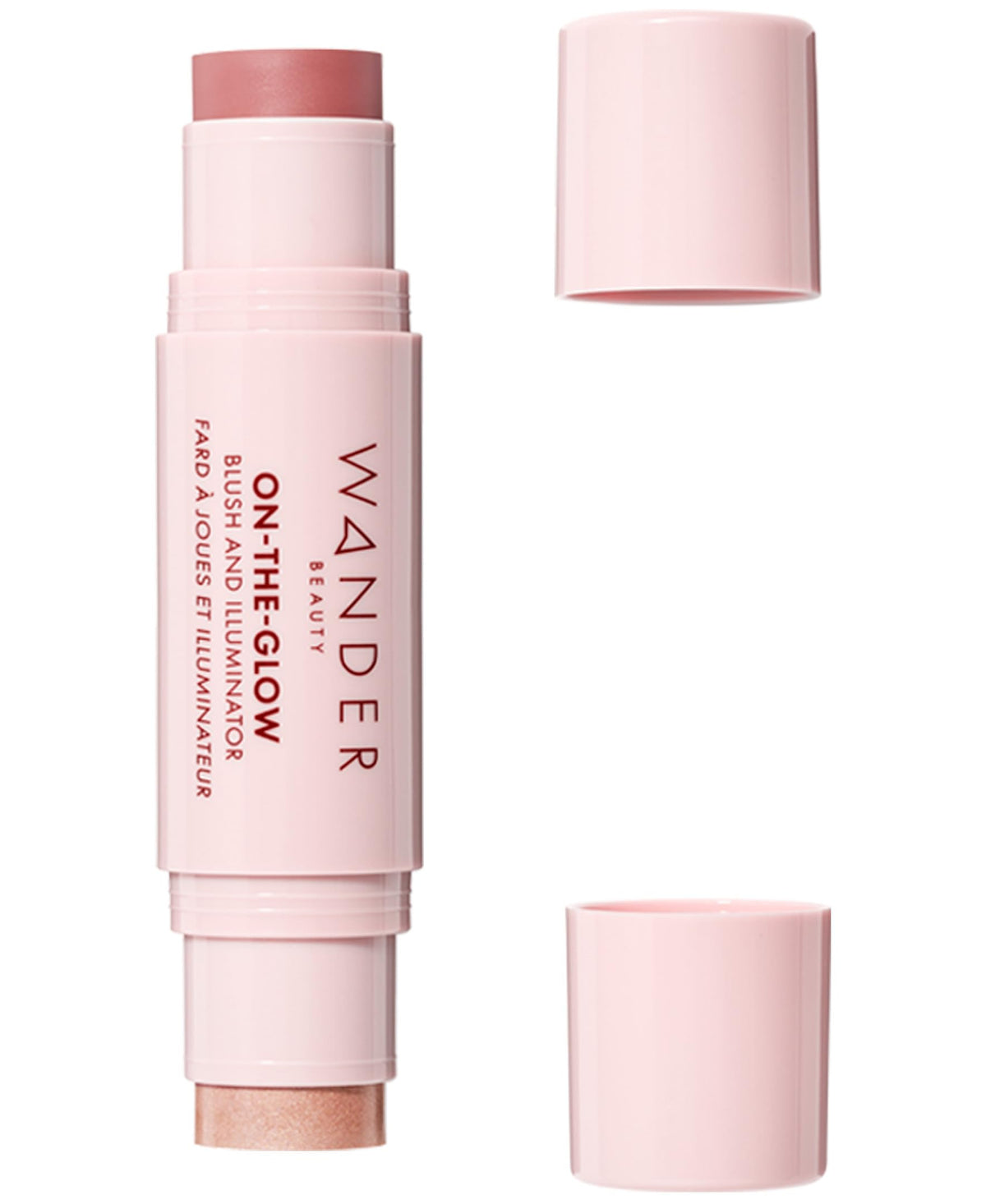 Wander Beauty front packaging showing stick and shade for easy identification and portability