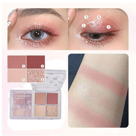 Wasaiggon texture swatch of lipstick and eyeshadow highlighting pigmented, blendable finish