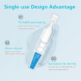 Wasali application on hand demonstrating easy patting and fast absorption