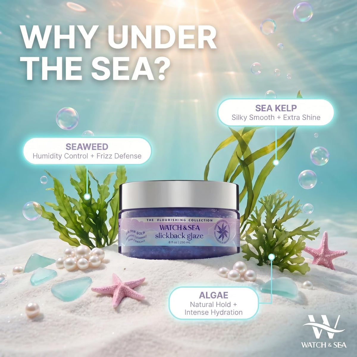 Watch & Sea Beauty smoothing laid edges for neat, long-lasting hold