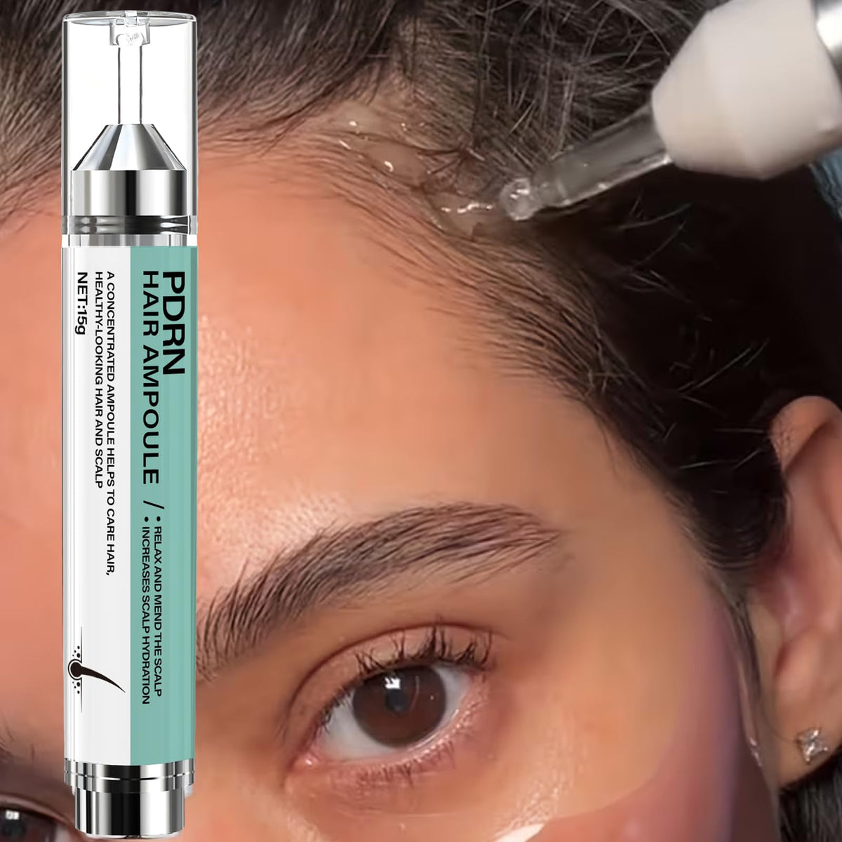 Water Ice Levin lightweight serum texture on hand for easy absorption