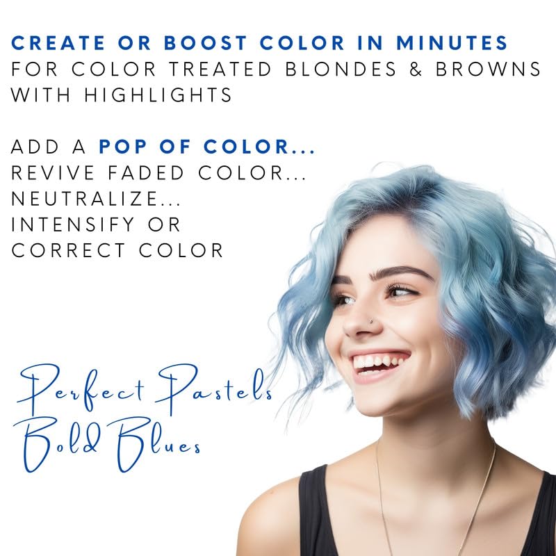 Watercolors shampoo foaming in hand to demonstrate lather and conditioning benefit
