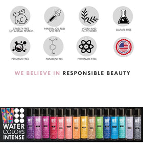 Lifestyle image emphasizing Watercolors cruelty-free and made in USA values