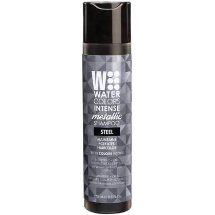 Watercolors STEEL front bottle showing label and clean design for easy identification