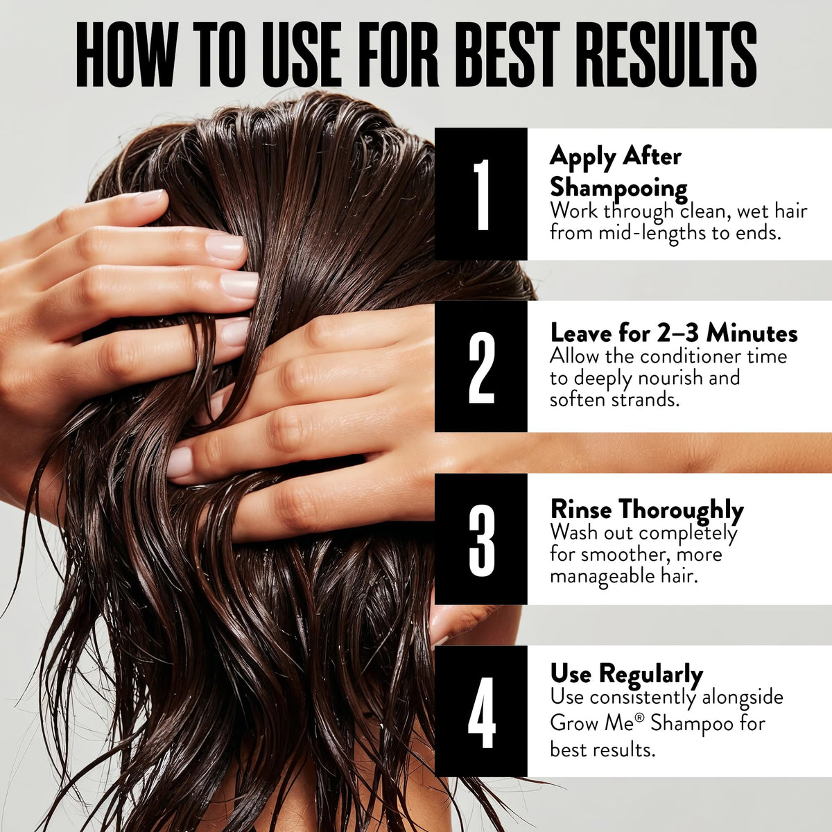 Watermans before and after hair results showing reduced breakage