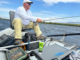 WATERMAN'S label details highlighting reef-safe and oxybenzone-free benefits