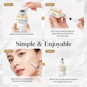 Watofun close swatch before and after showing improved skin texture