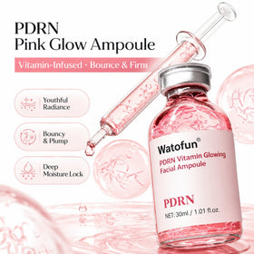 Watofun dropper dispensing pearlescent serum, benefit quick-absorbing hydration