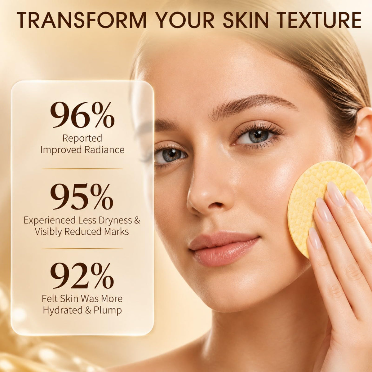 Watofun pads with skincare bottles in lifestyle setup showing routine compatibility