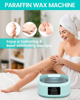 Wattne hand dipping demonstration highlighting soothing warmth and skin softening