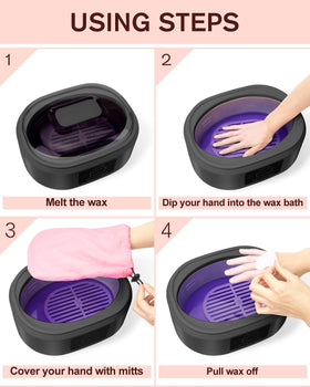 Wattne assorted wax refills and accessories included for complete home spa