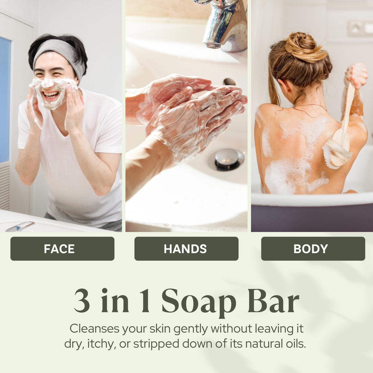 Wavertree & London rich lather on skin demonstrating moisturizing foam benefit