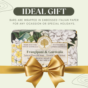 Wavertree & London soap on bathroom shelf creating a fragrant, elegant setting benefit