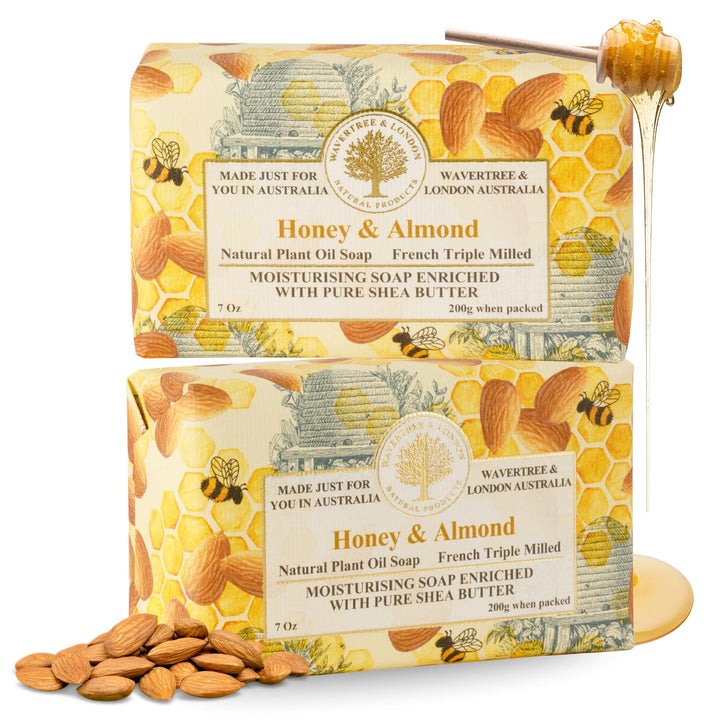 Wavertree & London front packaging showing two bars and fragrance benefit