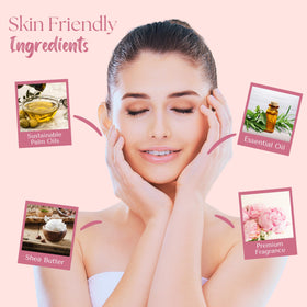 Wavertree & London ingredients label highlighting shea butter and plant-based oils