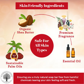 Wavertree & London ingredients flatlay with shea butter and plant oils highlighting nourishing formula