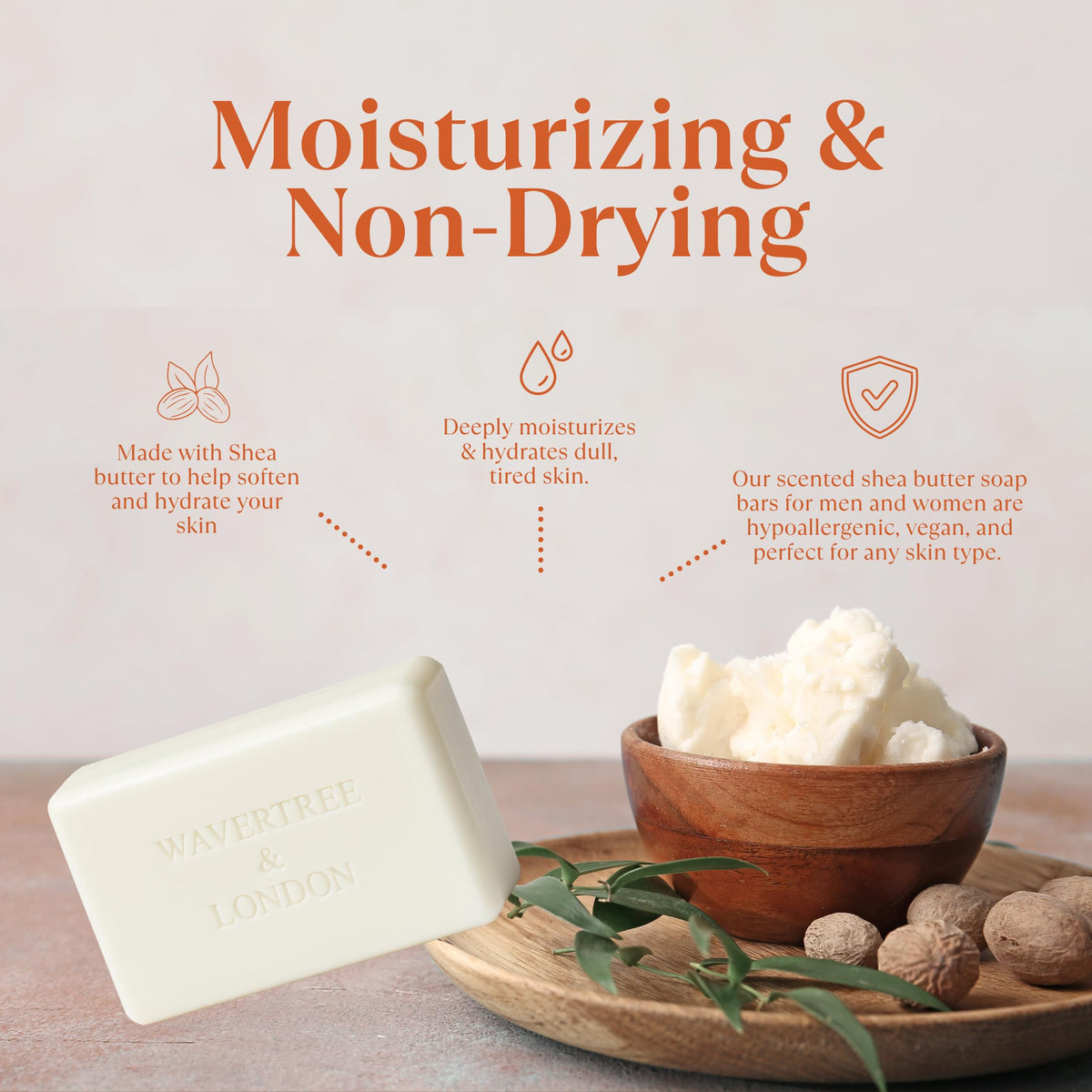 Wavertree & London creamy lather close-up demonstrating rich moisturizing foam