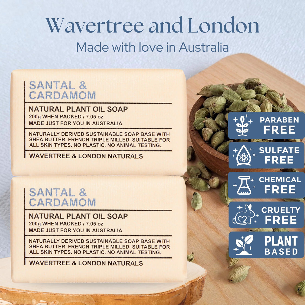 Wavertree & London close-up of creamy lather texture demonstrating moisturizing foam