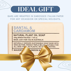 Wavertree & London boxed pair of bars presented as a gift-ready natural soap set