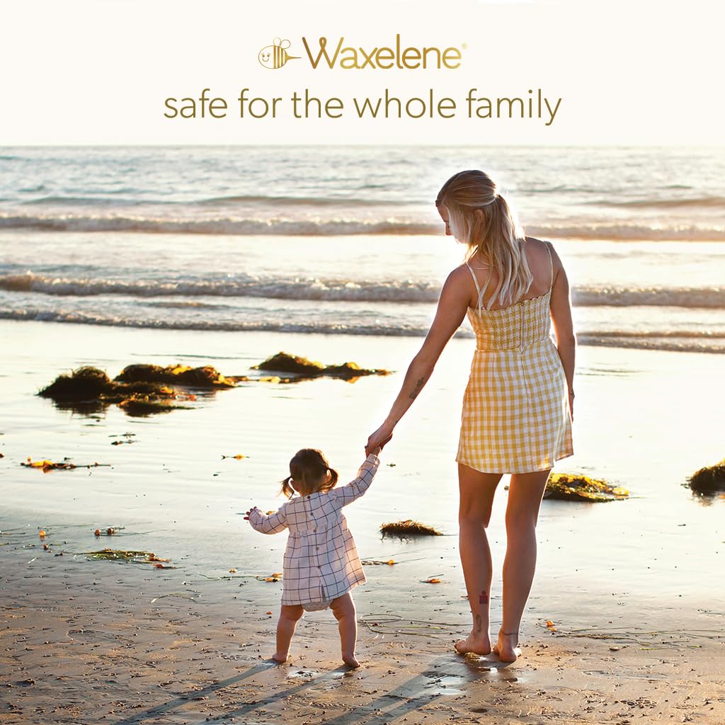 Zoom on Waxelene ingredients label showing organic components and clarity