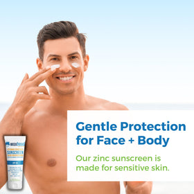 Waxhead application on arm demonstrating white cast for complete coverage benefit