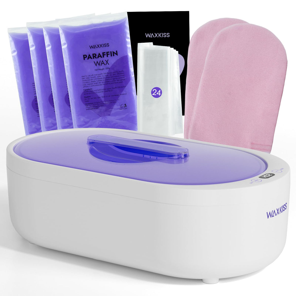 waxkiss front view machine showing compact design and easy placement benefit