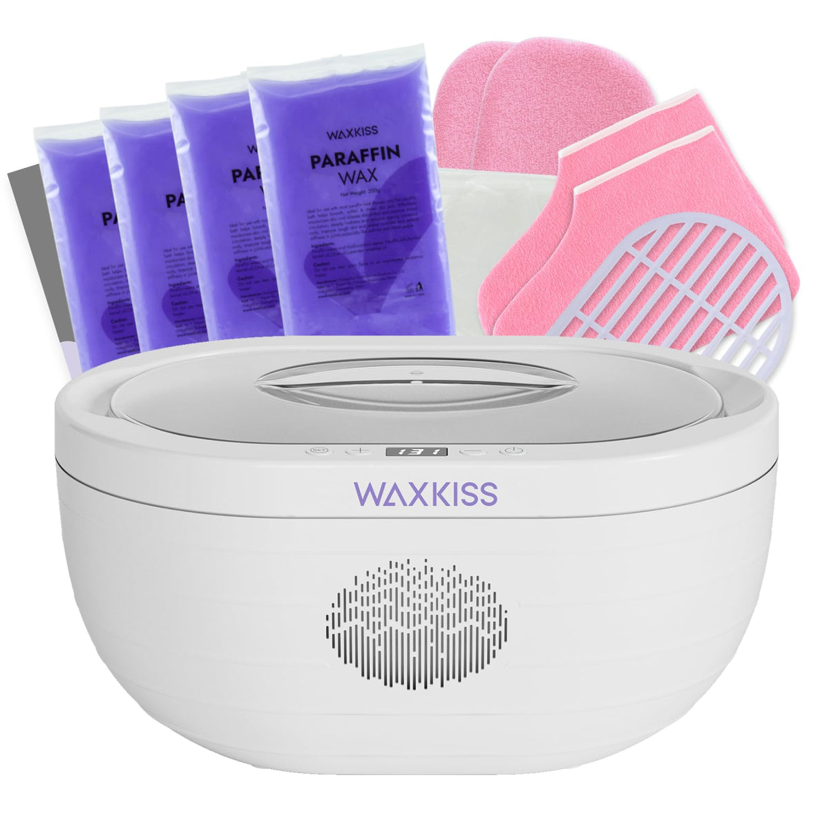 waxkiss front view with lid showing safe durable design and large capacity