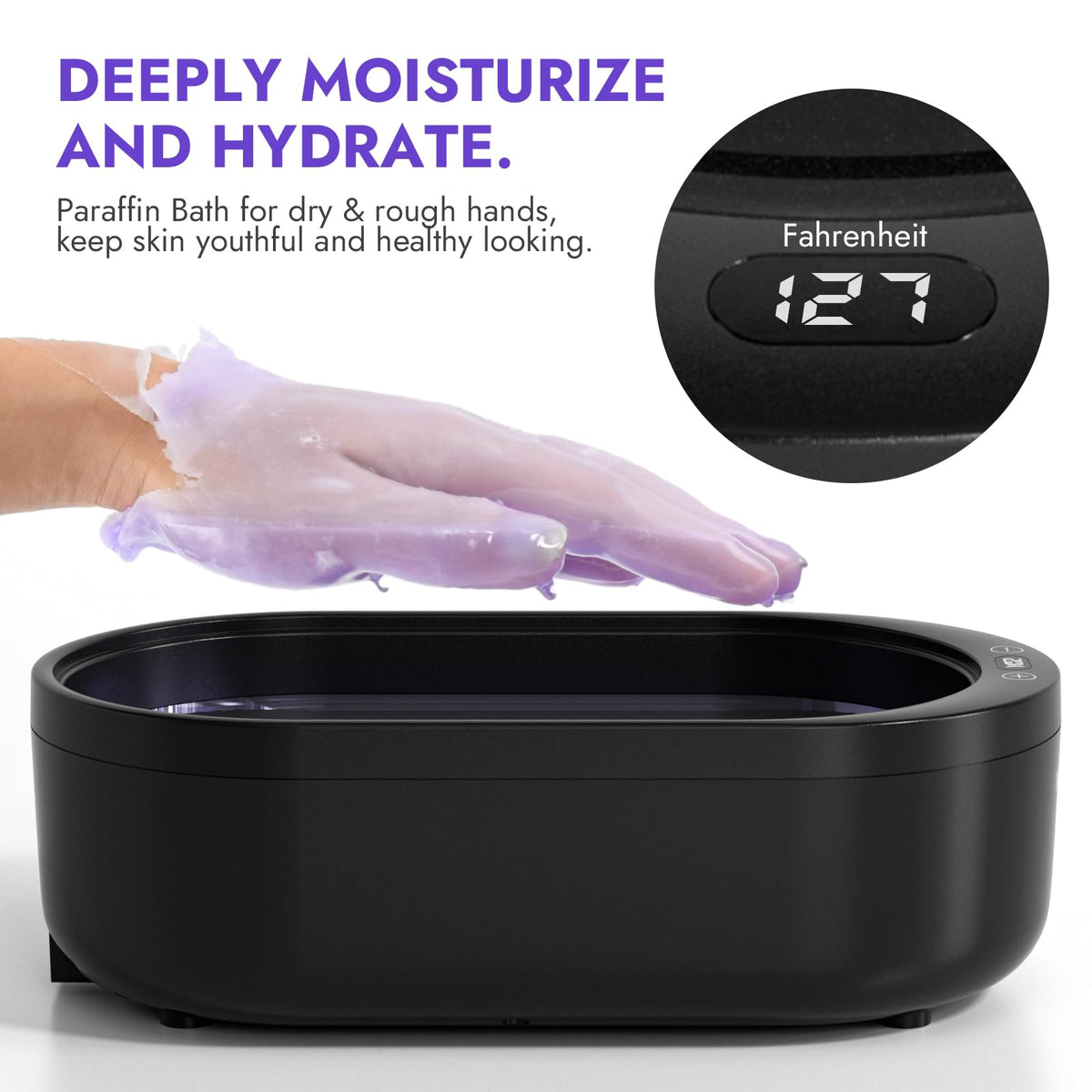 waxkiss open bowl with melted wax showing smooth texture for even coverage