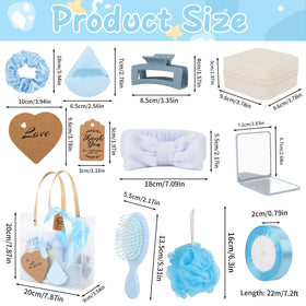 WAYASDCU gift bag assembly with ribbon and card for quick presentation