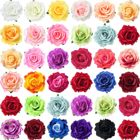 Waydress front pack showing 30 colorful rose hair clips and variety benefit