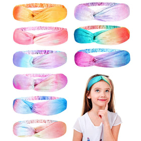 Waydress front view of nine colorful headbands showing variety and convenience