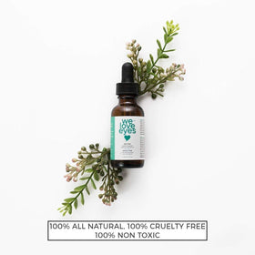 We Love Eyes ingredients list image showing non toxic and vegan benefit