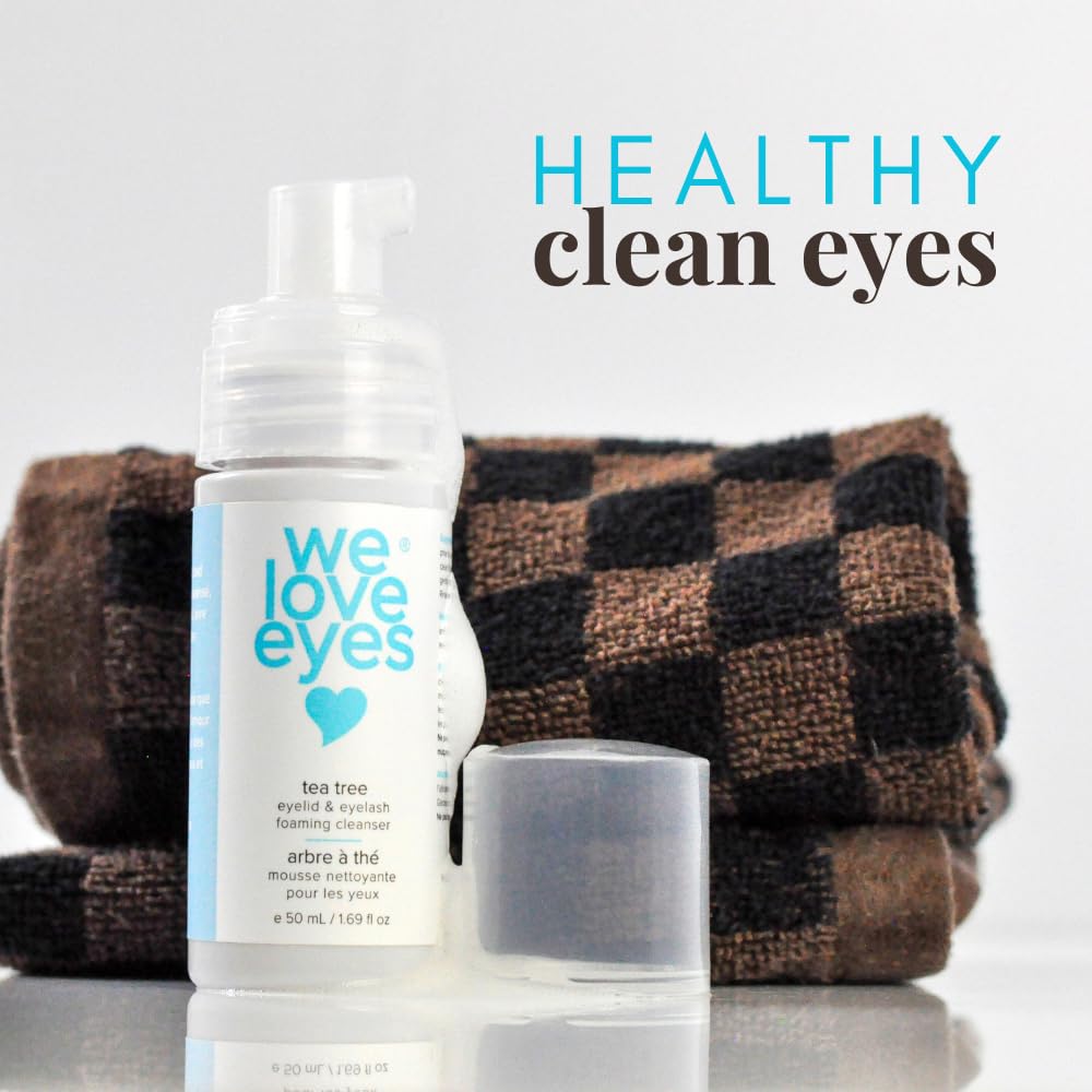 We Love Eyes product label detail highlighting natural, cruelty-free formulation benefits
