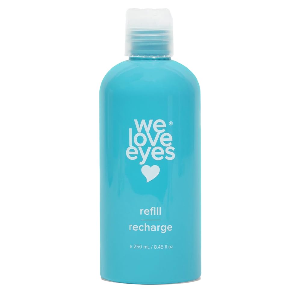 We Love Eyes front packaging showing 250mL refill and brand, clear product benefit
