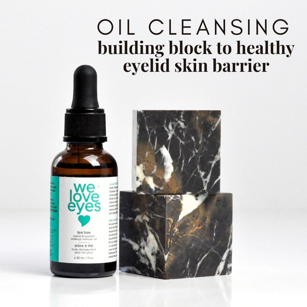 We Love Eyes oil texture drop demonstrating lightweight moisturizing action