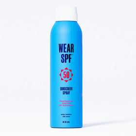 WearSPF front packaging showing SPF 50 and sport branding for clear protection benefit