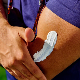 WearSPF application on arm showing smooth spread and non-greasy finish