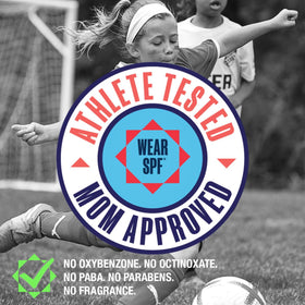 WearSPF packed in a backpack showing on-the-go portability advantage