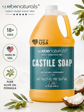 WEBE close up label and ingredients list, clear organic olive oil focus