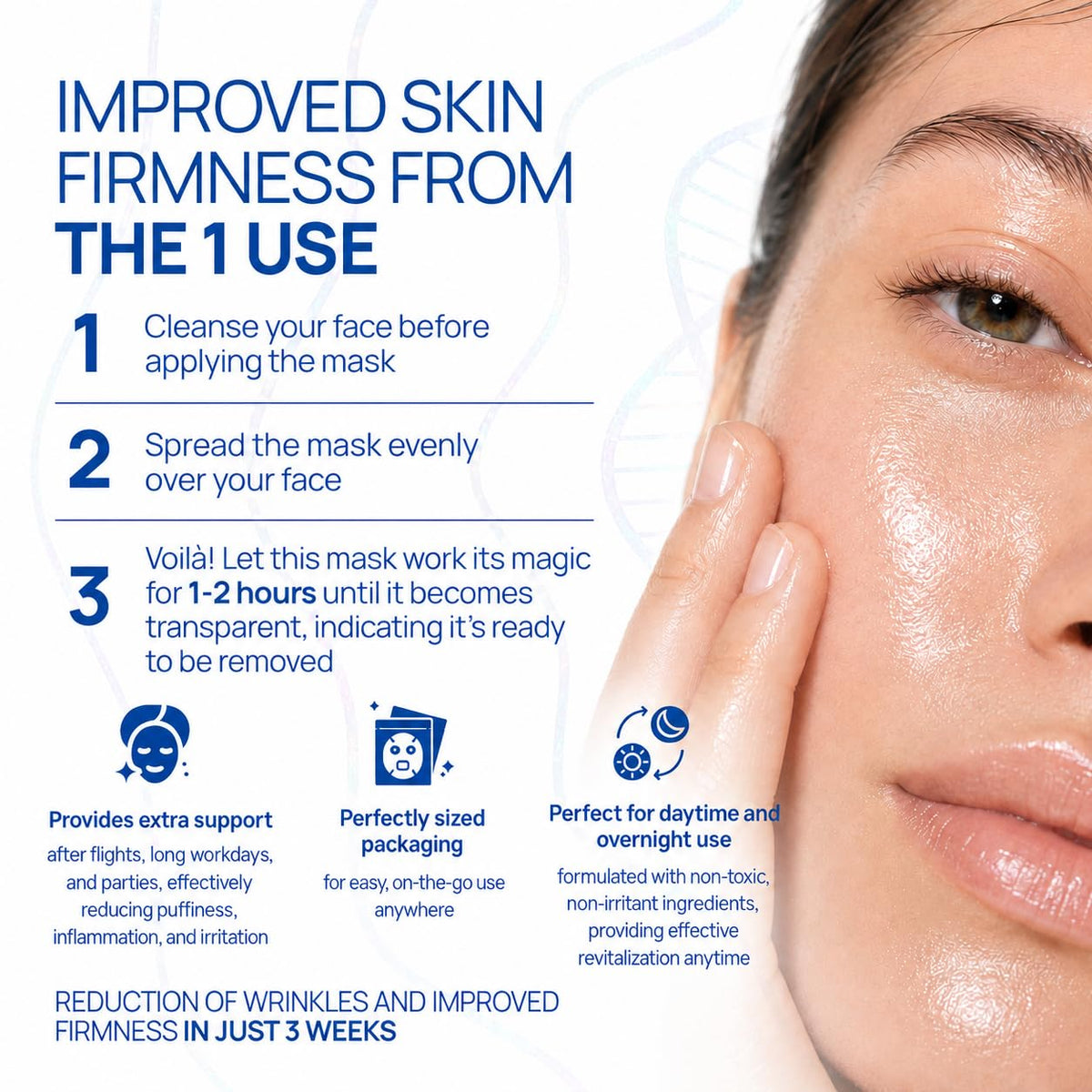 Welaroise open packet revealing concentrated serum and glossy texture