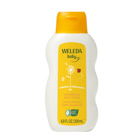 Weleda bottle front view showing label and gentle moisturizer benefits