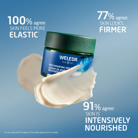 Weleda close-up of edelweiss extract emphasizing antioxidant support