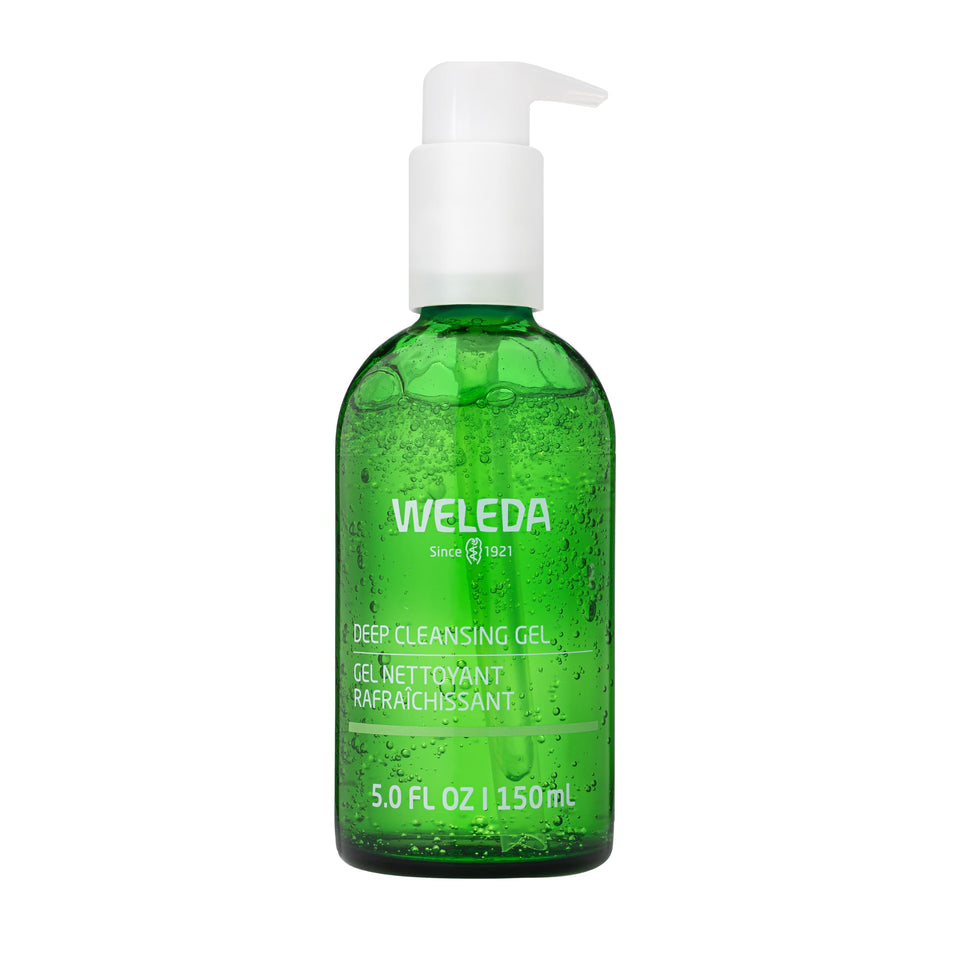 Weleda Deep Cleansing Gel front packaging showing label and benefit of balanced skin