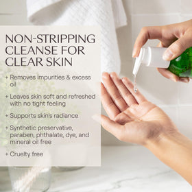 Weleda gel on bathroom counter in use scene showing fresh routine and uplifting scent benefit