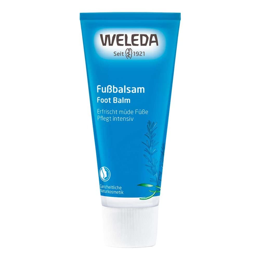 Weleda foot balm creamy texture close-up illustrating quick absorption