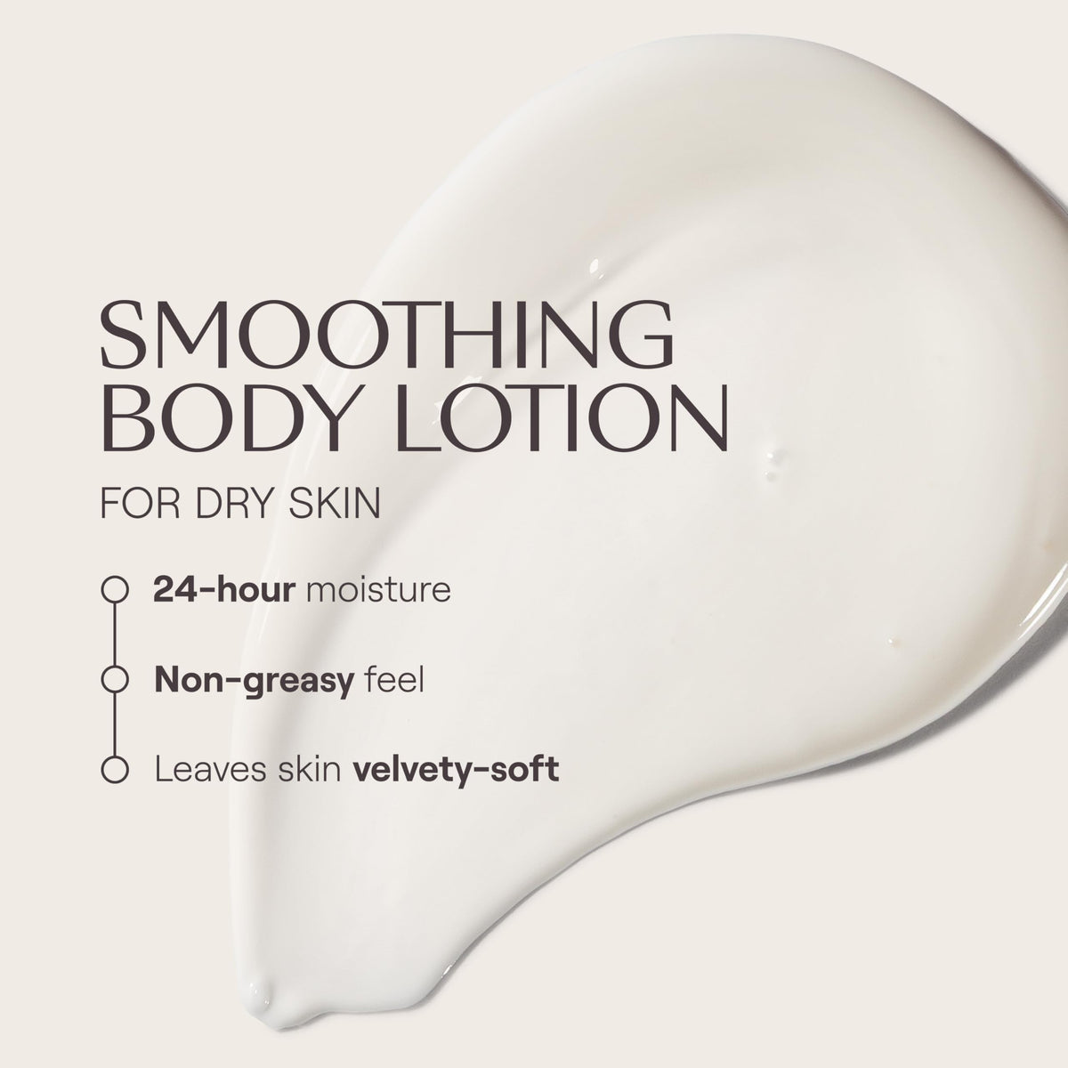Weleda lotion texture close-up showing creamy, silky spreadability